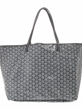 Goyard Gray Chevron-Print St. GM Louis Tote